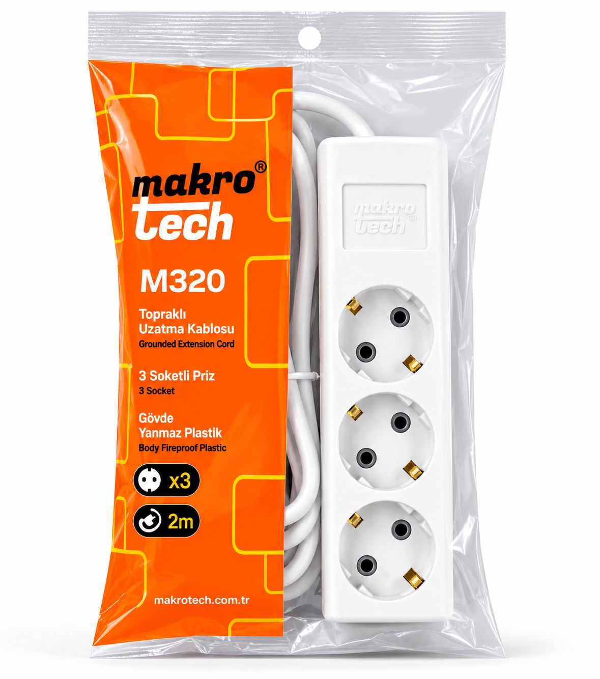 MAKRO TECH 3LÜ GRUP PRİZ 2M  KL:12